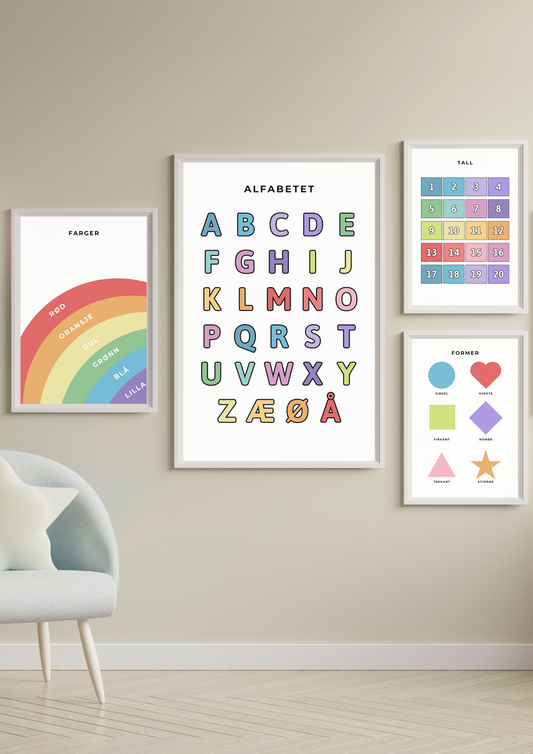 Alfabetet – fargerik