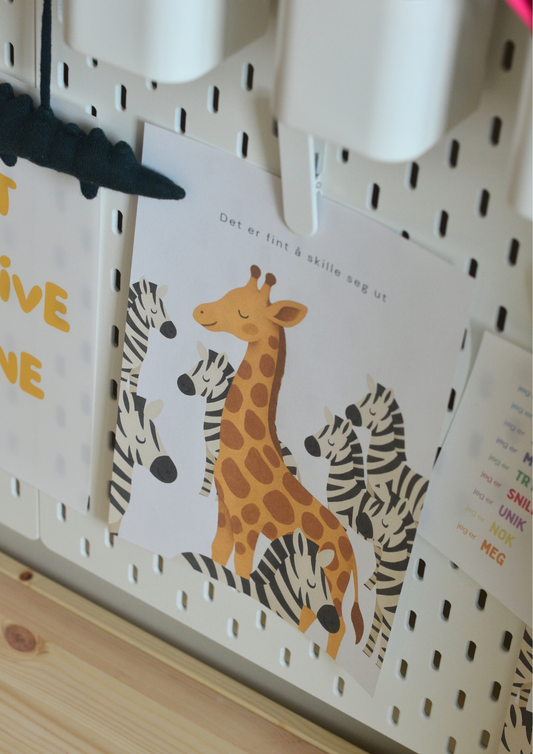 Det er fint å skille seg ut - Print ut selv