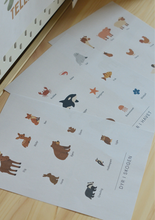 Dyr i havet - Print ut selv