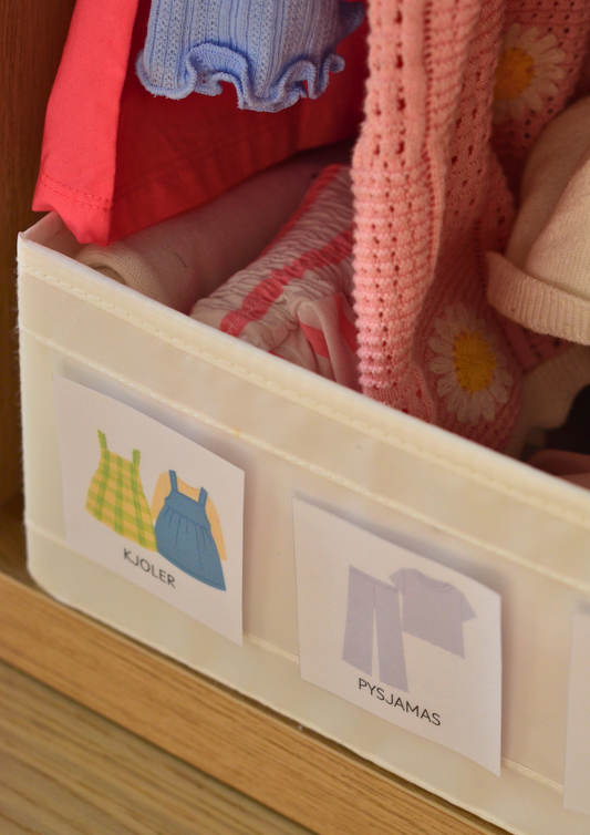 Organiser klesskapet - Jente - Print ut selv