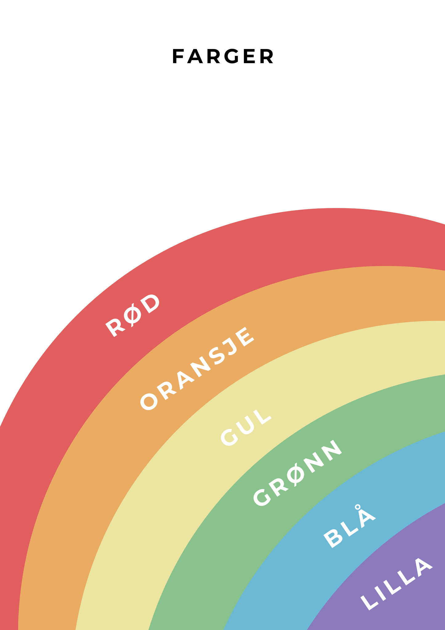 Regnbuen i farger - Print ut selv