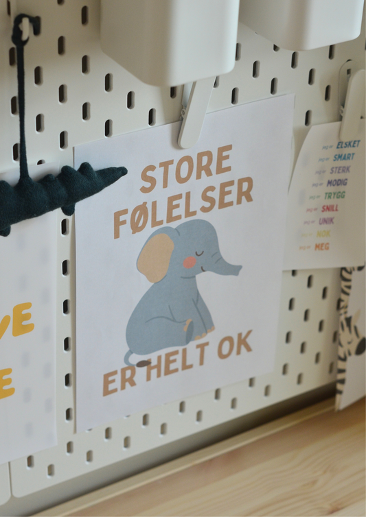 Store følelser er helt ok - Print ut selv