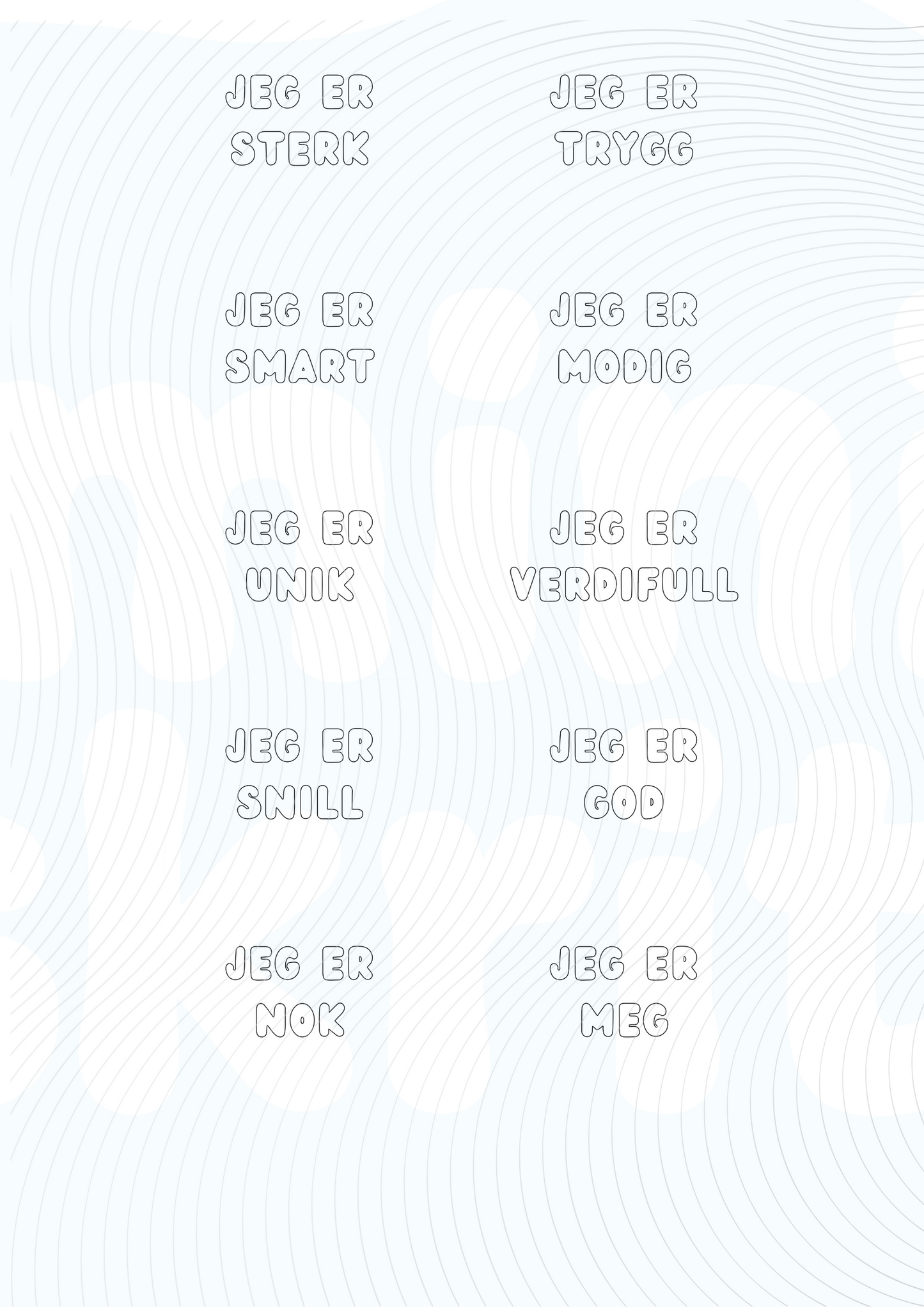 Trygghet & Følelser - Tilbudspakke - Print ut selv