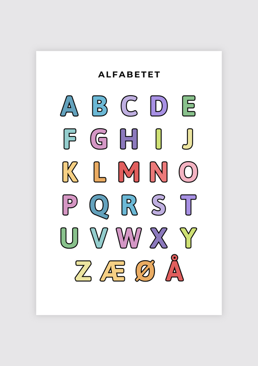 Alfabetet – fargerik