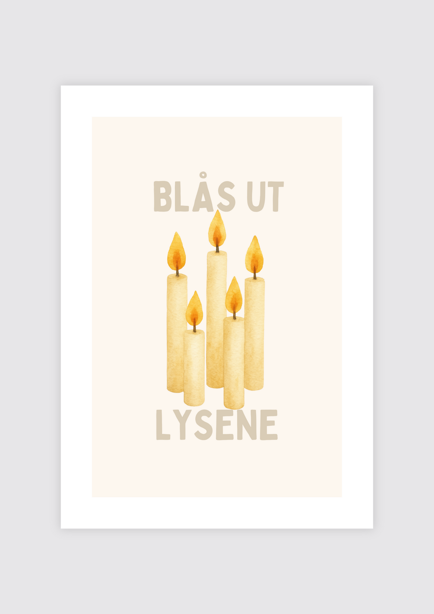 Blås ut lysene