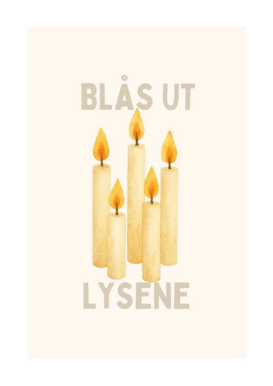 Blås ut lysene - Print ut selv
