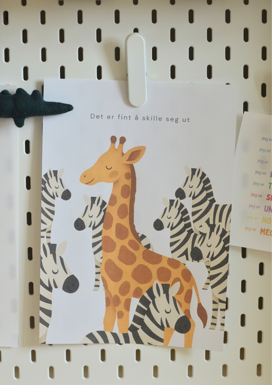 Det er fint å skille seg ut - Print ut selv