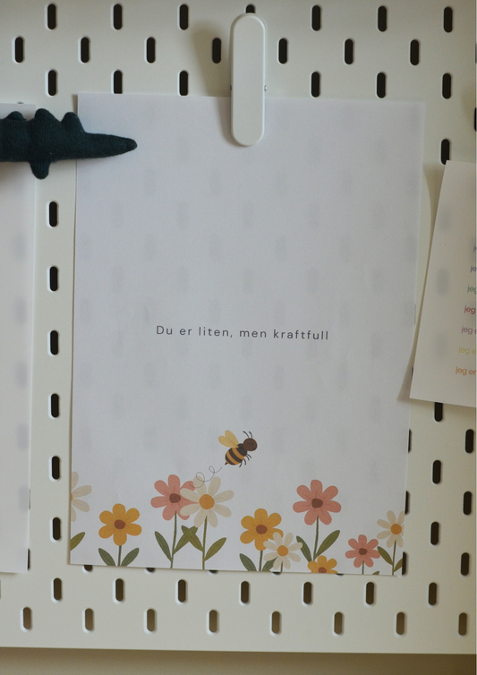 Du er liten, men kraftfull - Print ut selv