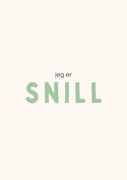 “Jeg er…” - 11 positive affirmasjoner - Print ut selv