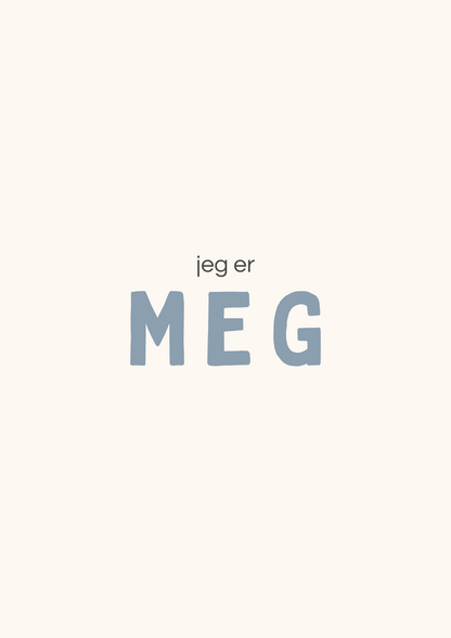 “Jeg er…” - 11 positive affirmasjoner - Print ut selv