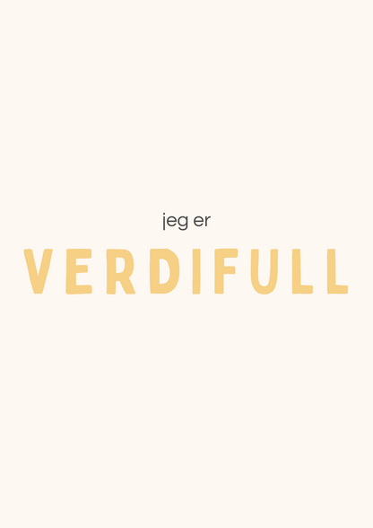 “Jeg er…” - 11 positive affirmasjoner - Print ut selv