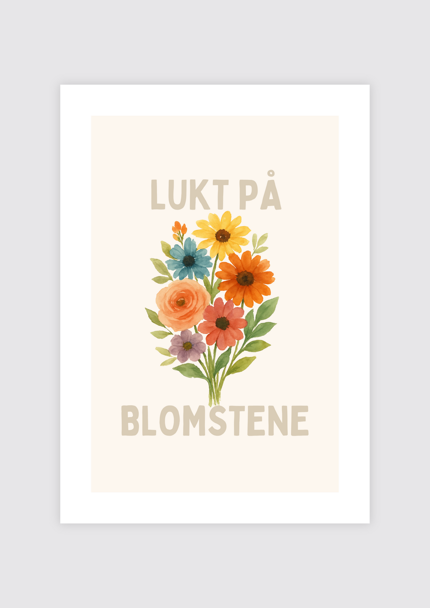 Lukt på blomstene