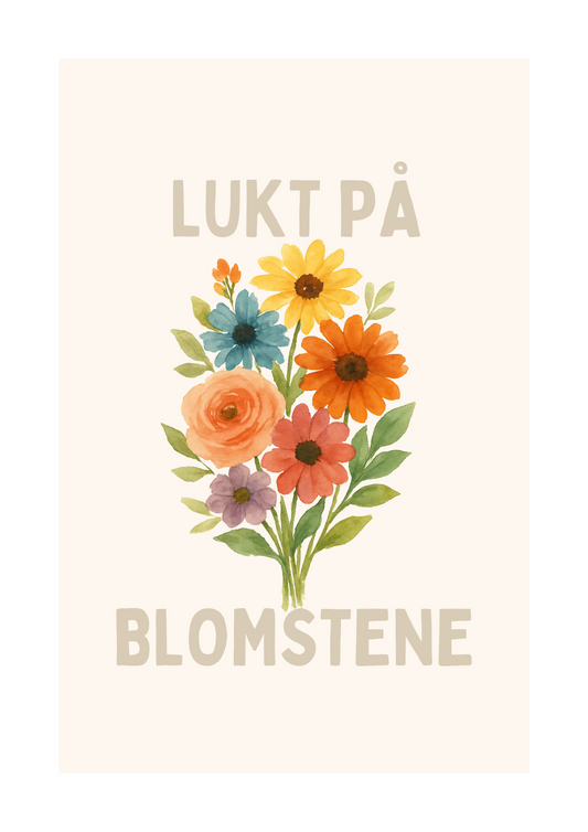 Lukt på blomstene - Print ut selv