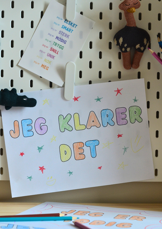 Mestring & selvtillit - Fargelegging - Print ut selv
