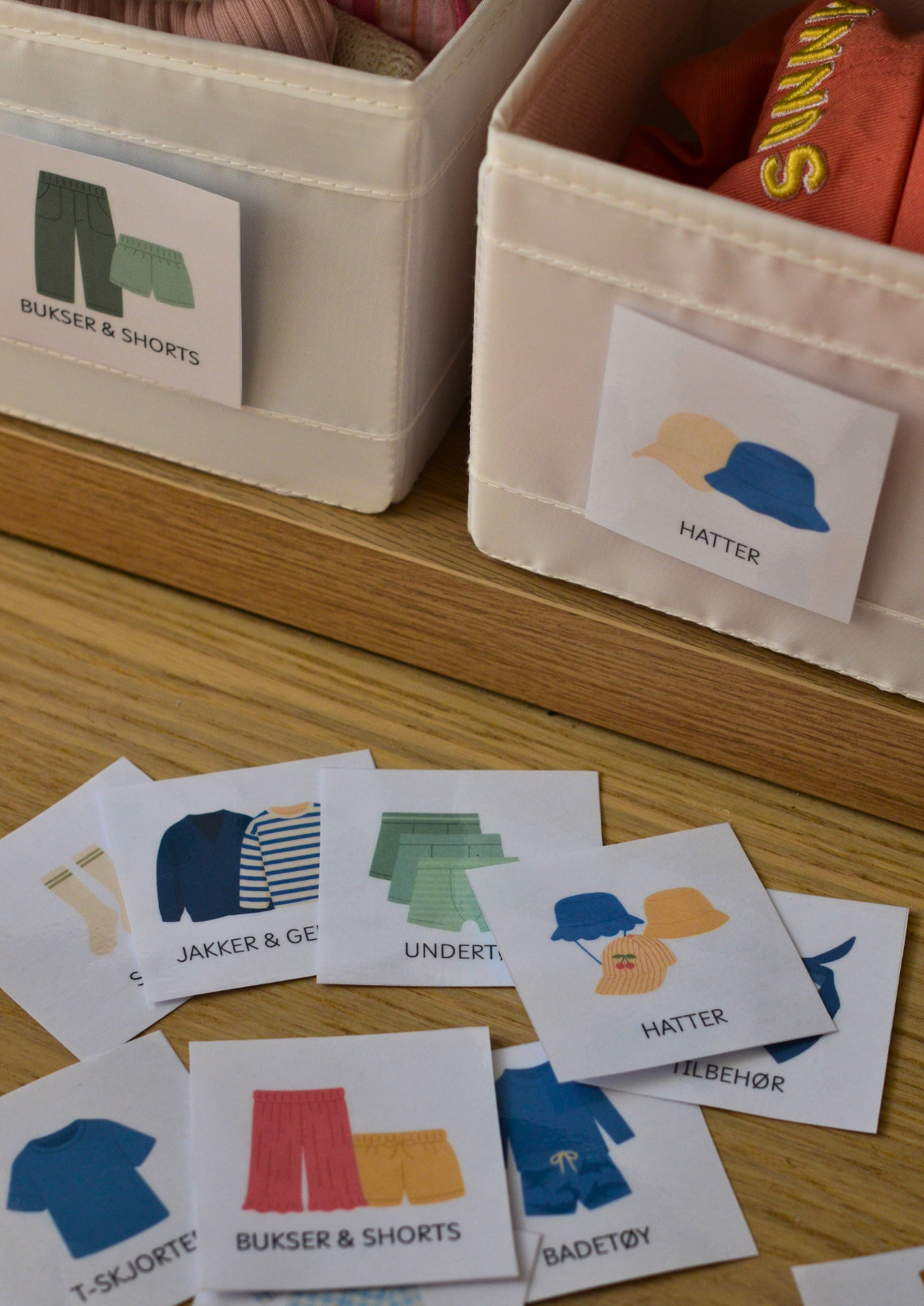 Organiser klesskapet - Gutt - Print ut selv