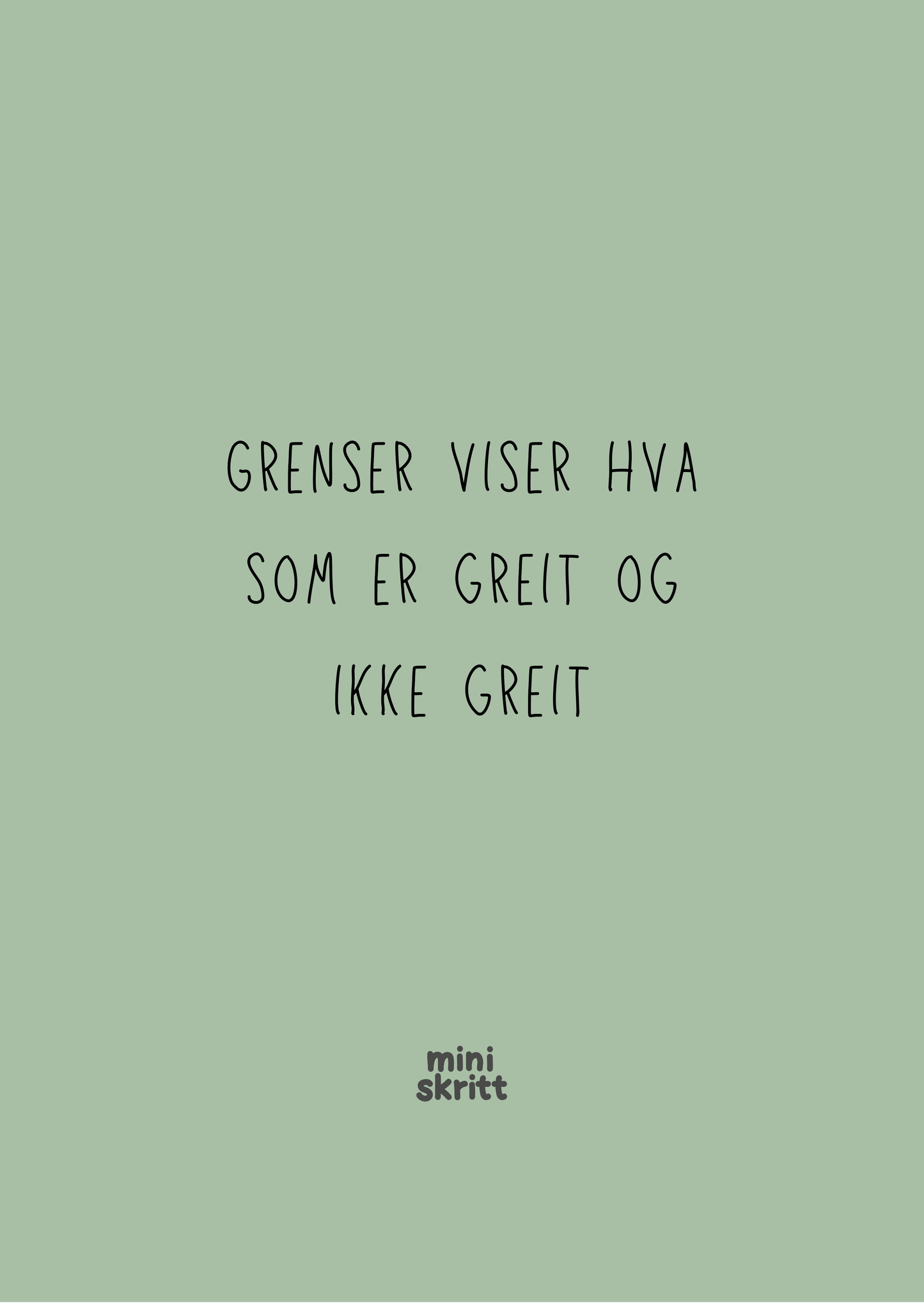 Samtalekort - Grensesetting – 20 kort - Print ut selv