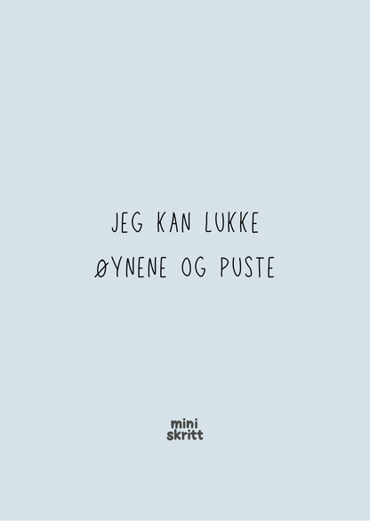Samtalekort - Mindfulness & ro - 20 kort - Print ut selv