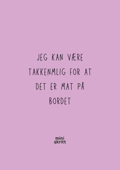 Samtalekort - Takknemlighet & glede - 20 kort - Print ut selv