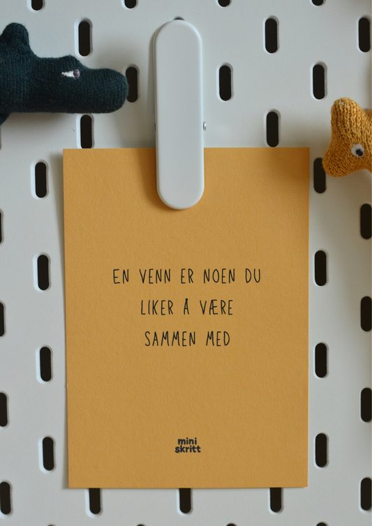 Samtalekort - Vennskap - 20 kort - Print ut selv
