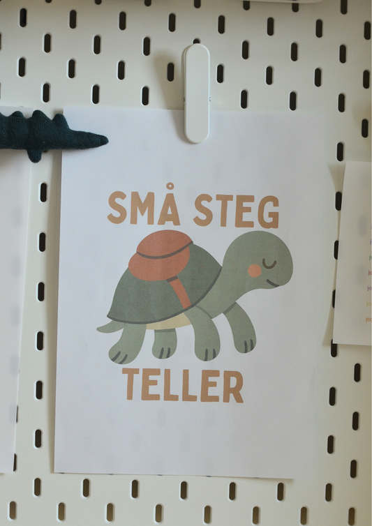 Små steg teller - Print ut selv