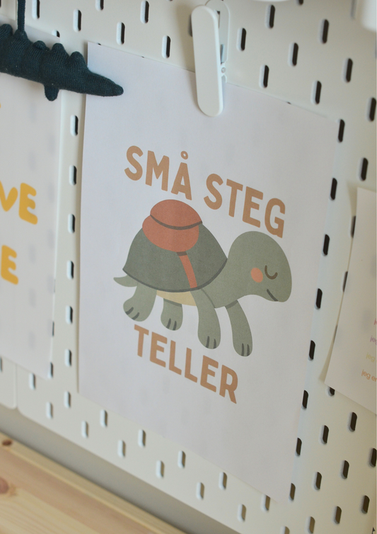 Små steg teller - Print ut selv