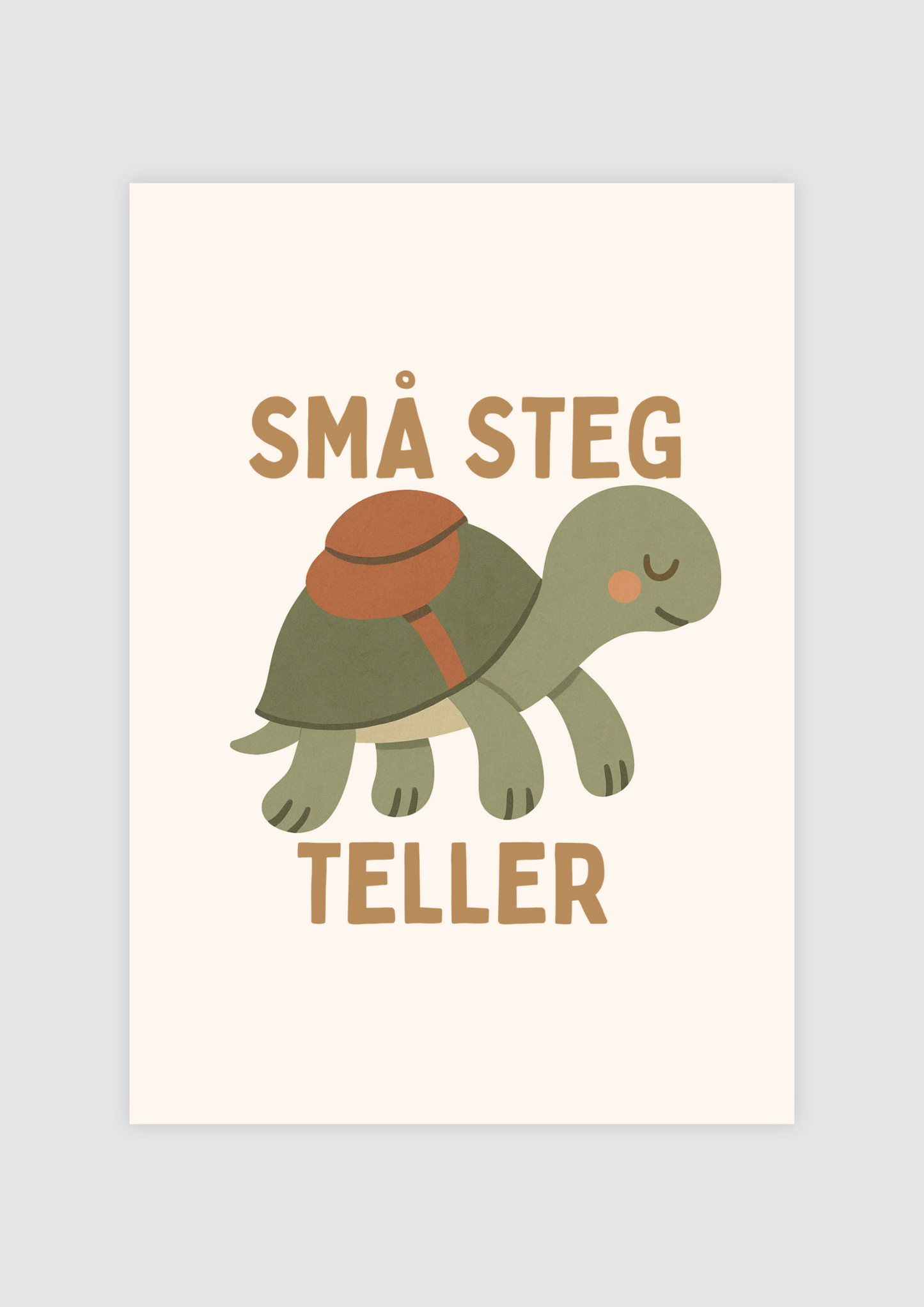 Små steg teller - Plakat