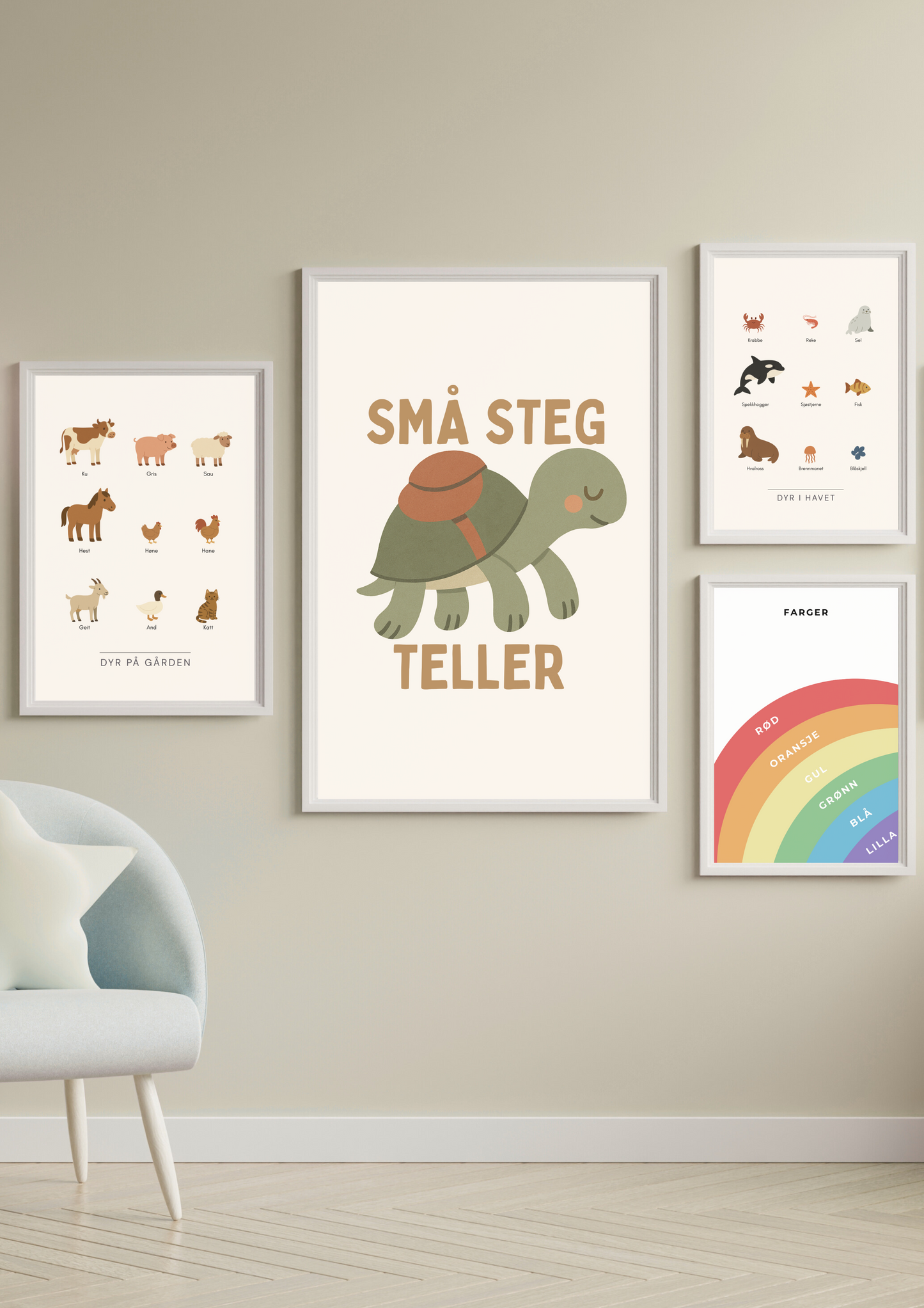 Små steg teller - Plakat