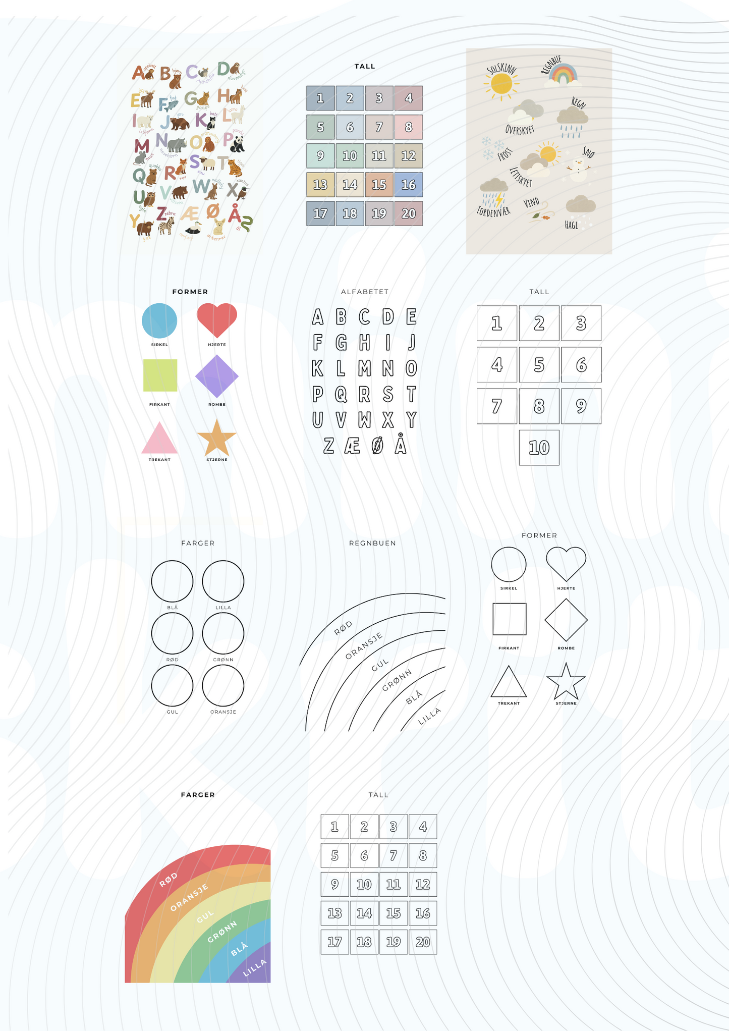 Læring, rutiner og hverdag - Tilbudspakke - Print ut selv