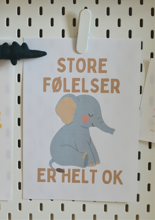 Store følelser er helt ok - Print ut selv