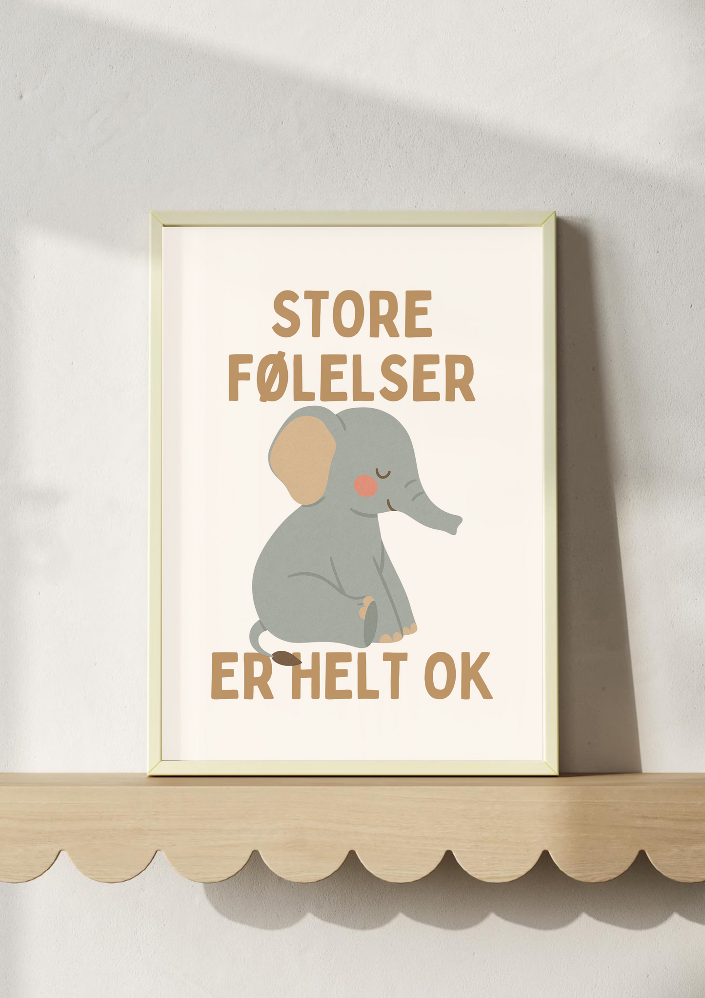 Store følelser er helt ok - Plakat