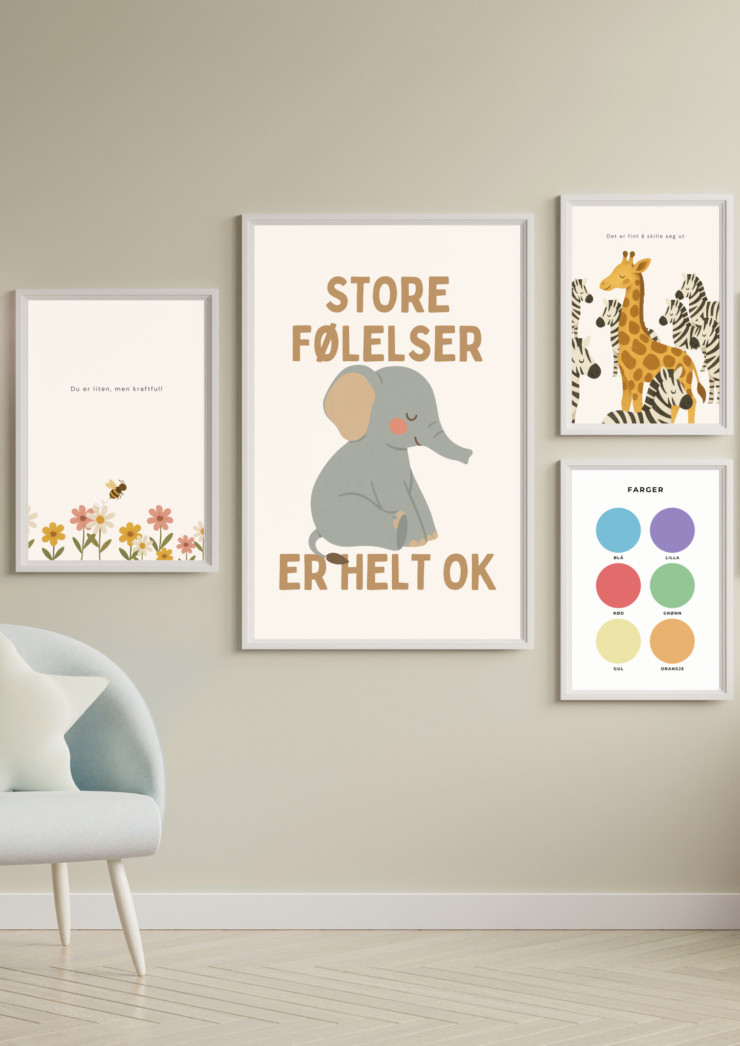Store følelser er helt ok - Plakat
