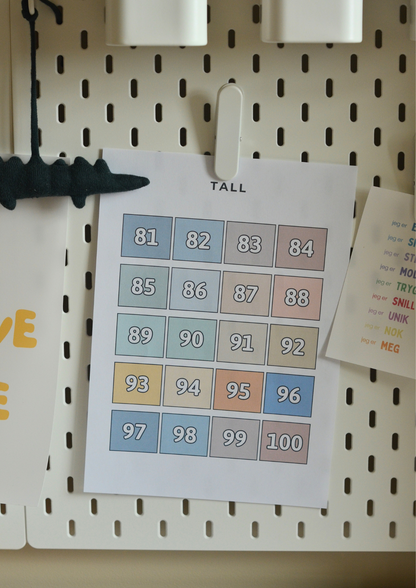 Tall 1-100 - Nøytral - Bundle - PDF