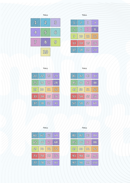 Tall 1-100 - Farger - Bundle - PDF
