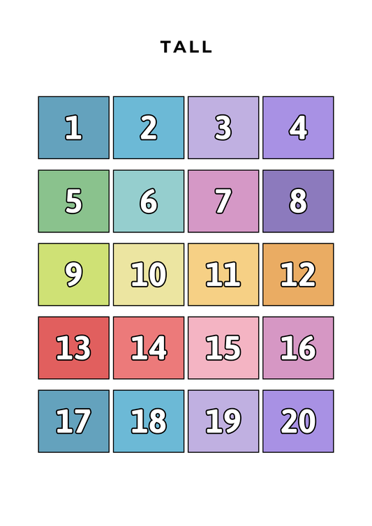 Tall 1-20 - Print ut selv